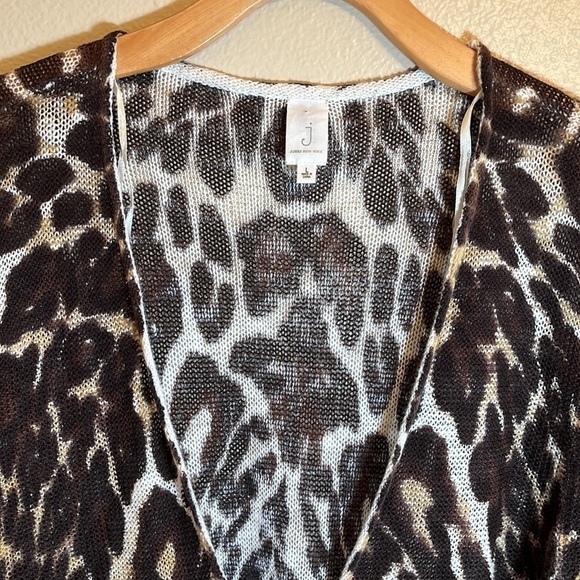 Nwt Jones New York Animal Print Open Front Cardigan Sweater - Picture 3 of 16